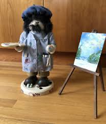 Contact frenche furniture paint on messenger. Handmade Wooden Nutcracker Artist Painter Bob Ross Zim French Paints Picture Ebay