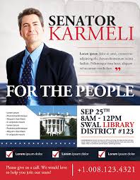 Free Election Campaign Flyer Template Political Campaign Free Psd