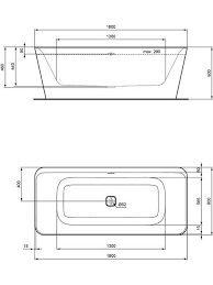 Ideal standard dea freistehende badewanne weiß matt. Ideal Standard Tonic Ii Freistehende Badewanne 1800x800mm Xtwostore