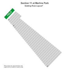 Where Is Section 11 Row A At Marlins Park Rateyourseats Com