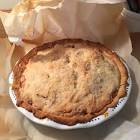 apple pie baked in a brown paper bag