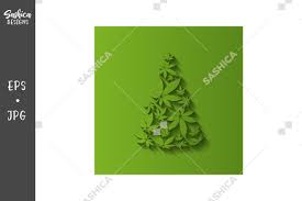 Christmas Tree Cannabis Leaves Vector Graphic By Sashica Designs Creative Fabrica