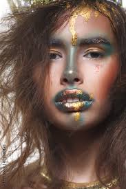 striking with creative makeup with
