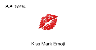 kiss mark emoji emoji meaning