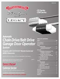 overhead door cd series owner s manual