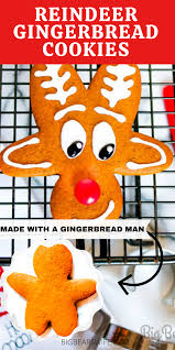 Gingerbread man activities more stories. Reindeer Gingerbread Cookies Upside Down Gingerbread Man Reindeer Cookies Big Bear S Wife