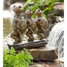 turtle decor garden sculpture