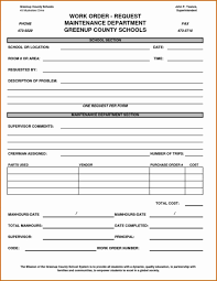 Work Order Form Template Locksmithcovington Template