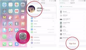 how to change apple id in iphone