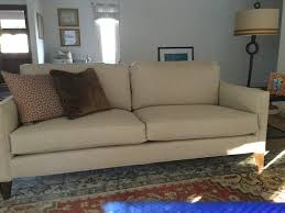 bernhardt sofa with wavy welting