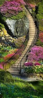 Butchart Garden Stairway Beautiful