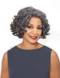 Foxy Silver Synthetic Hair Lace Front Wig Yvonne Grey Colors