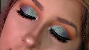 blue hawaiian makeup tutorial using the