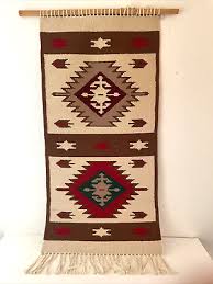 woven wool rug mexico 20x41