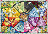 Pokemon - Eevee's Stained Glass - 500 Piece Jigsaw Puzzle Buffalo Games