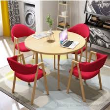 Chinese Supplier 1 4 Red Round Dining