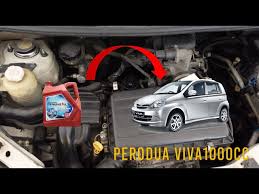 how to change engine oil for perodua