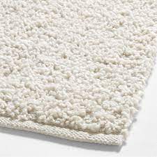 lille solid bouclé ivory rug 12 x18