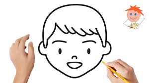 Learn how to draw a boy for kids easy and step by step. How To Draw A Boy Face 2 Easy Drawings Youtube