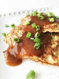 Keto Low Carb Chicken Egg Foo Young The Skinny Fork gambar png