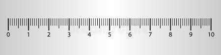 10 Centimeters Ruler Measurement Tool With Numbers Scale