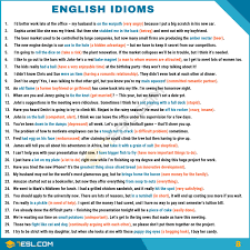 Idiom 1500 English Idioms From A Z With Useful Examples