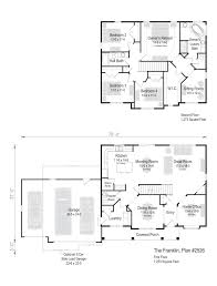 Two story modern style house design with spacious deck this two story modern style house design can be used for sloping lot as shown below. The Franklin Plan 2526 2 Story 2 526 Sq Ft 4 Bedroom 2 5 Bathroom House Floor Plans House Layout Plans Four Bedroom House Plans