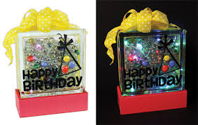 Happy Birthday Glass Block Crafts Direct
