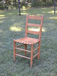 Vintage Oak Ladderback Chair Slat Seat