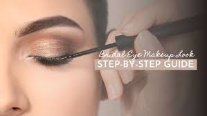 rock bridal eye makeup look with these