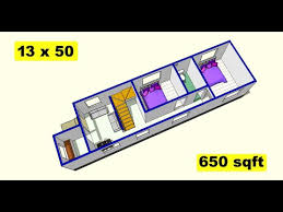 13 X 50 Small House Plan Design Ii 650