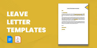 30 leave letter templates pdf doc