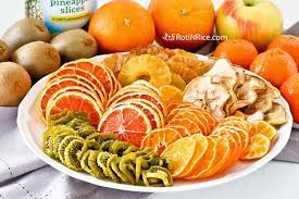 dried fruits in oven using dehydrate