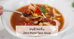 weight watchers taco soup zero point