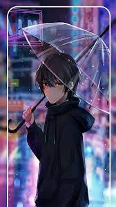 sad boy anime with umbrella wallpapers