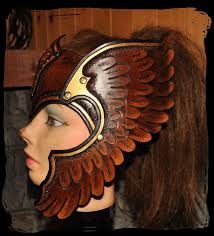Replaces all vanilla circlets (model only no crafting, on your player and npc design) to hd armored circlet mod. Valkyrie Leather Helmet By Lagueuse On Deviantart Leather Armor Leather Mask Valkyrie