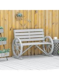 Outsunny Rustic Wooden Outdoor Patio