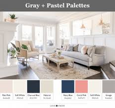 grey color palettes for interior design
