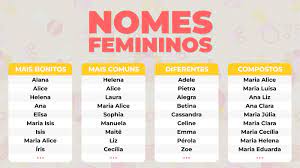 top 300 nomes femininos para escolher