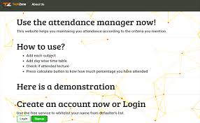Attendance Manager Using Javascript With Source Code