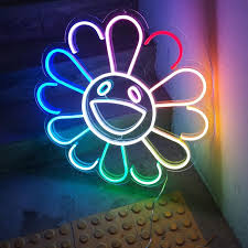 Murakami's father was a taxi driver, and his mother was a homemaker. Flower By Takashi Murakami Led Neon Sign Mk Neon