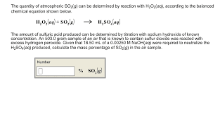 The Quantity Of Atmospheric So2 G