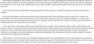 Essay arguing that campus smoking bans are unsafe 