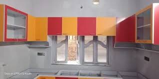 wooden modular kitchen upper cabinets