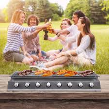 Large Gas Grill Outdoor Party 8 Burner