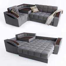 It is suitable both for hosting a large number of guests and for a comfortable sleep. Corner Sofa Bed Montreal With A Left Angle Hoff 3d