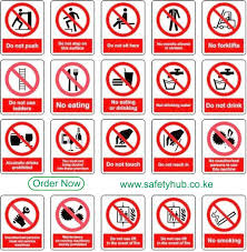 fire safety signs categories and their