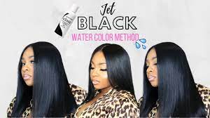dye your hair jet black using the water
