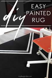 latex painted rug easy diy room décor