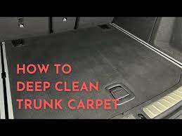 deep clean interior suv trunk carpet